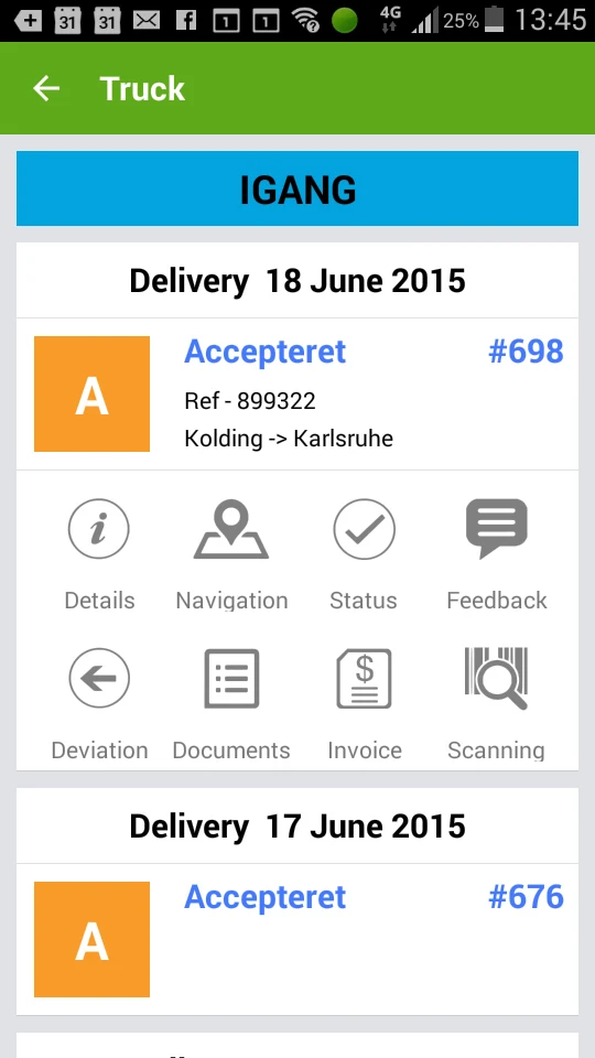 Truckplanner screenshot